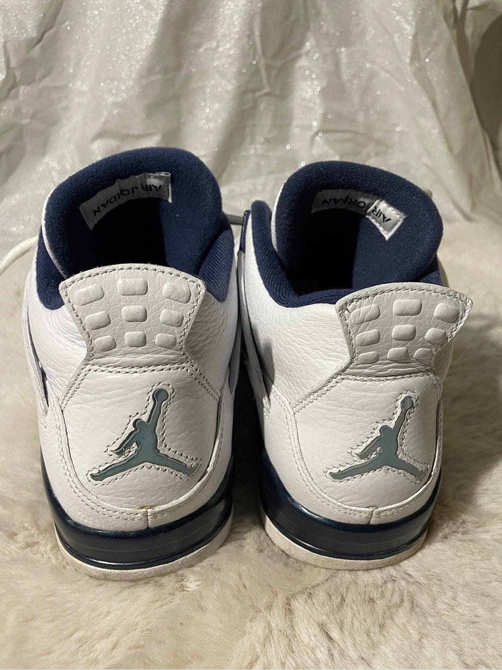 Air Jordan 4 Retro Columbia Legend Blue Size 10 Men’s Sneakers With Original Box - Picture 4 of 7